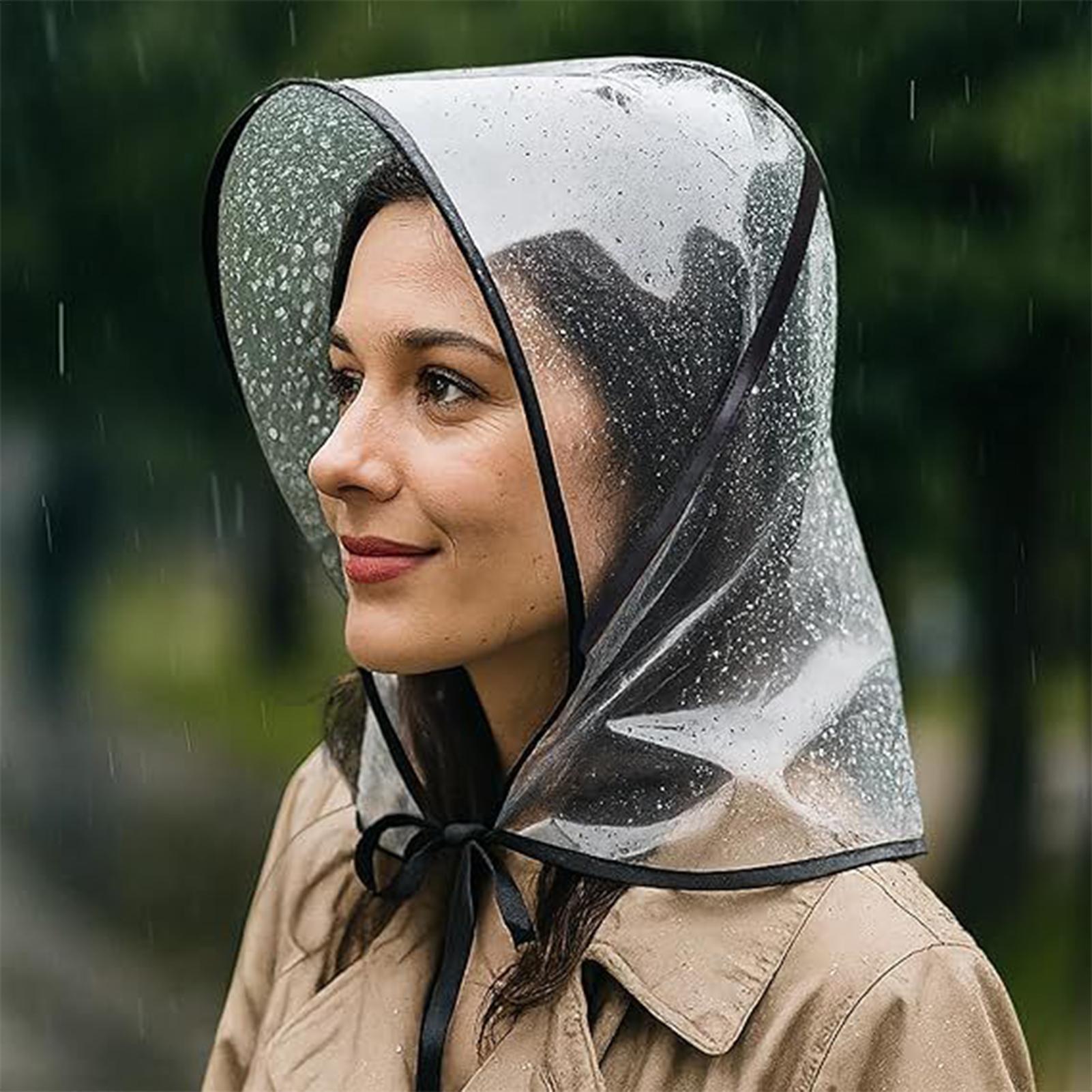 Reusable Transparent Rain Hat  - đánh giá và giá Gardening Tools Store