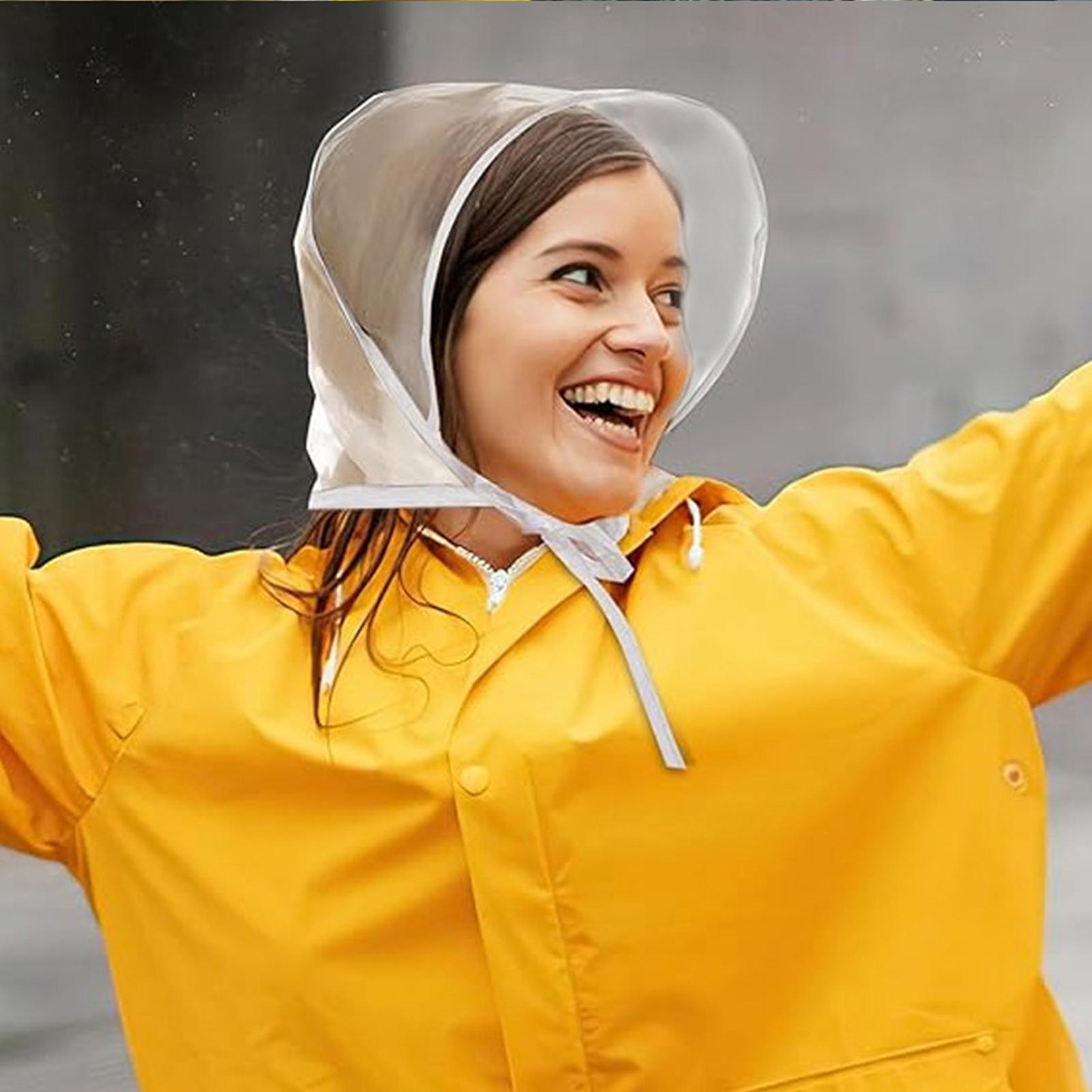 Reusable Transparent Rain Hat  - đánh giá và giá Gardening Tools Store