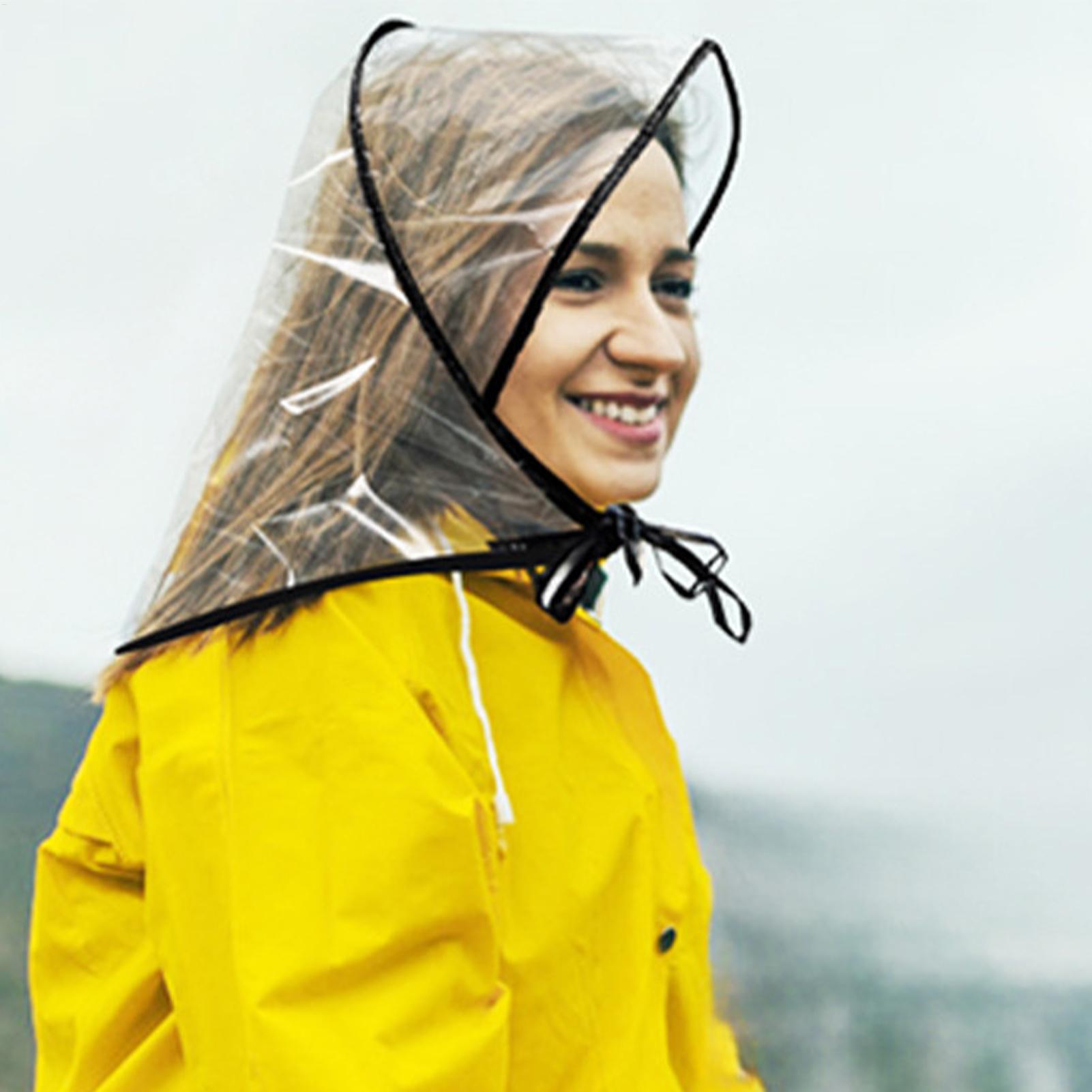 Reusable Transparent Rain Hat  - đánh giá và giá Gardening Tools Store