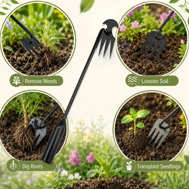 2 in 1 Garden Rake Manual Seed - đánh giá và giá Gardening Tools To Remove Weeds