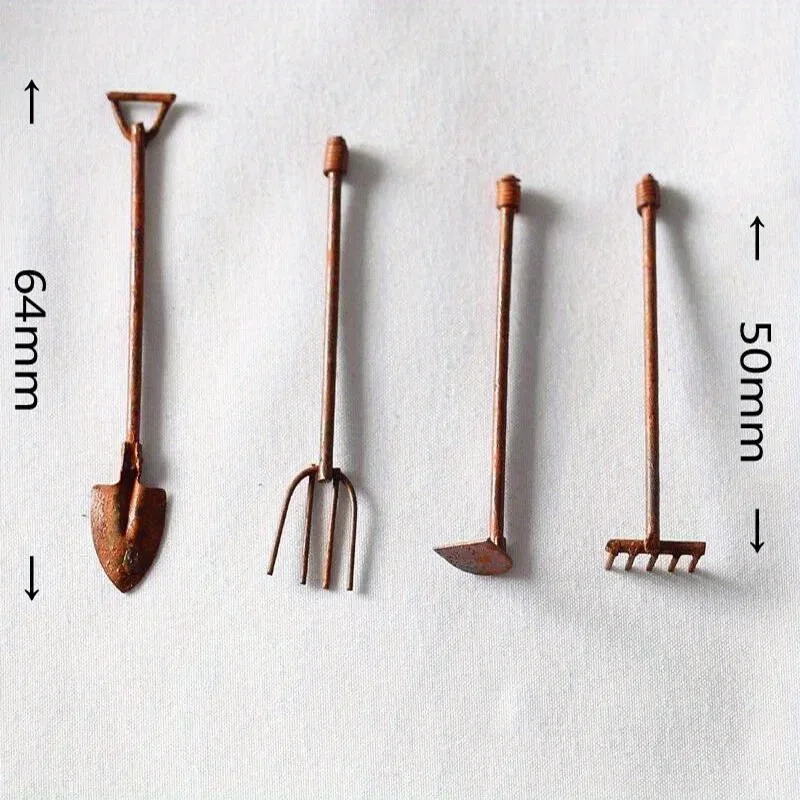 4Pcs/Pack Miniature Garden Too - đánh giá và giá Gardening Tools Combo