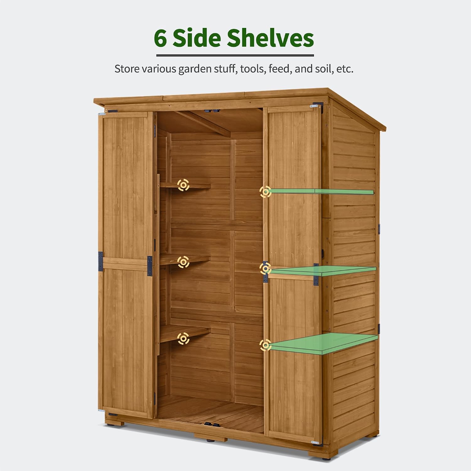 Outdoor Storage Cabinet with S - đánh giá và giá Gardening Tools