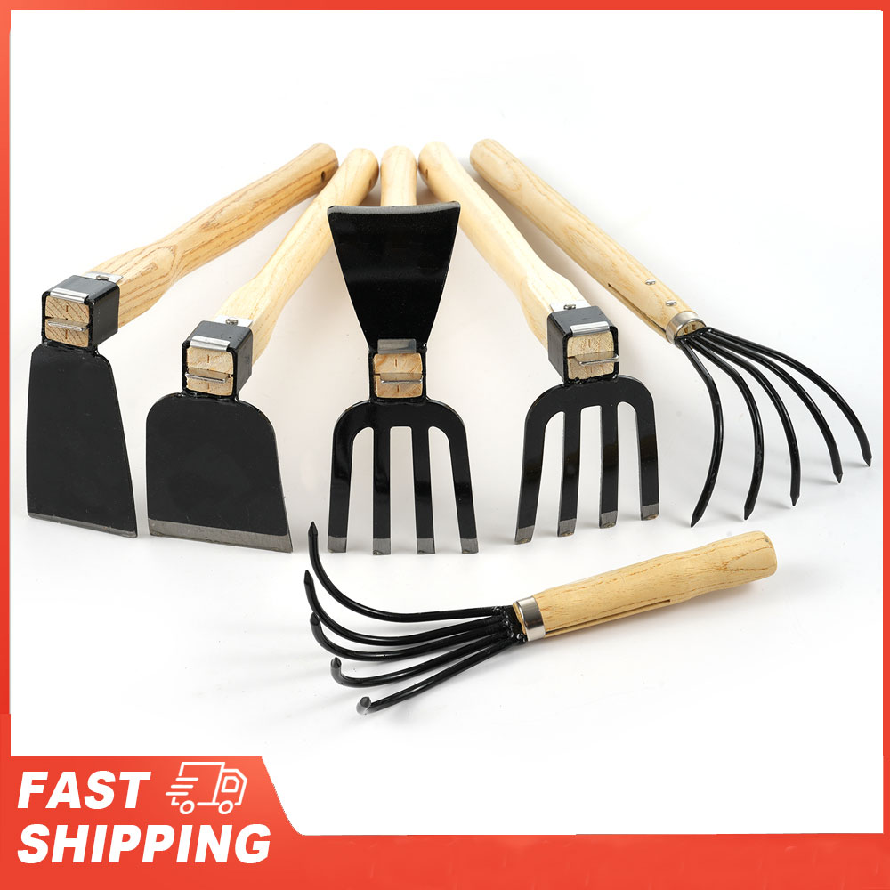 5-Claw Rake with Wooden Handle - đánh giá và giá Gardening Tools On Sale