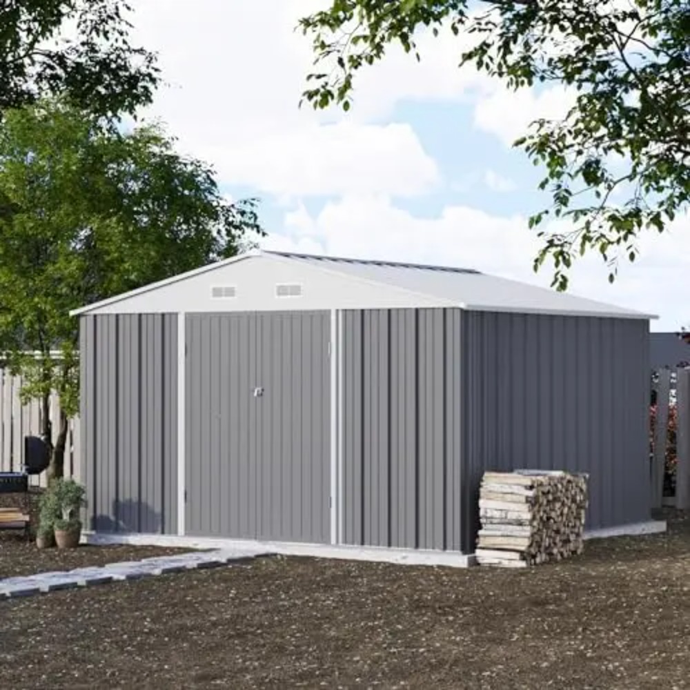 10x10 FT Metal Storage Shed, B - đánh giá và giá Gardening Tools